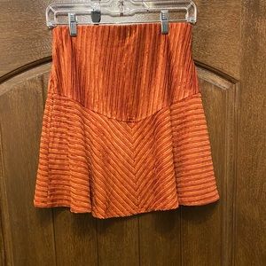 (TWO SKIRTS)- Black and Orange free people skirts size small